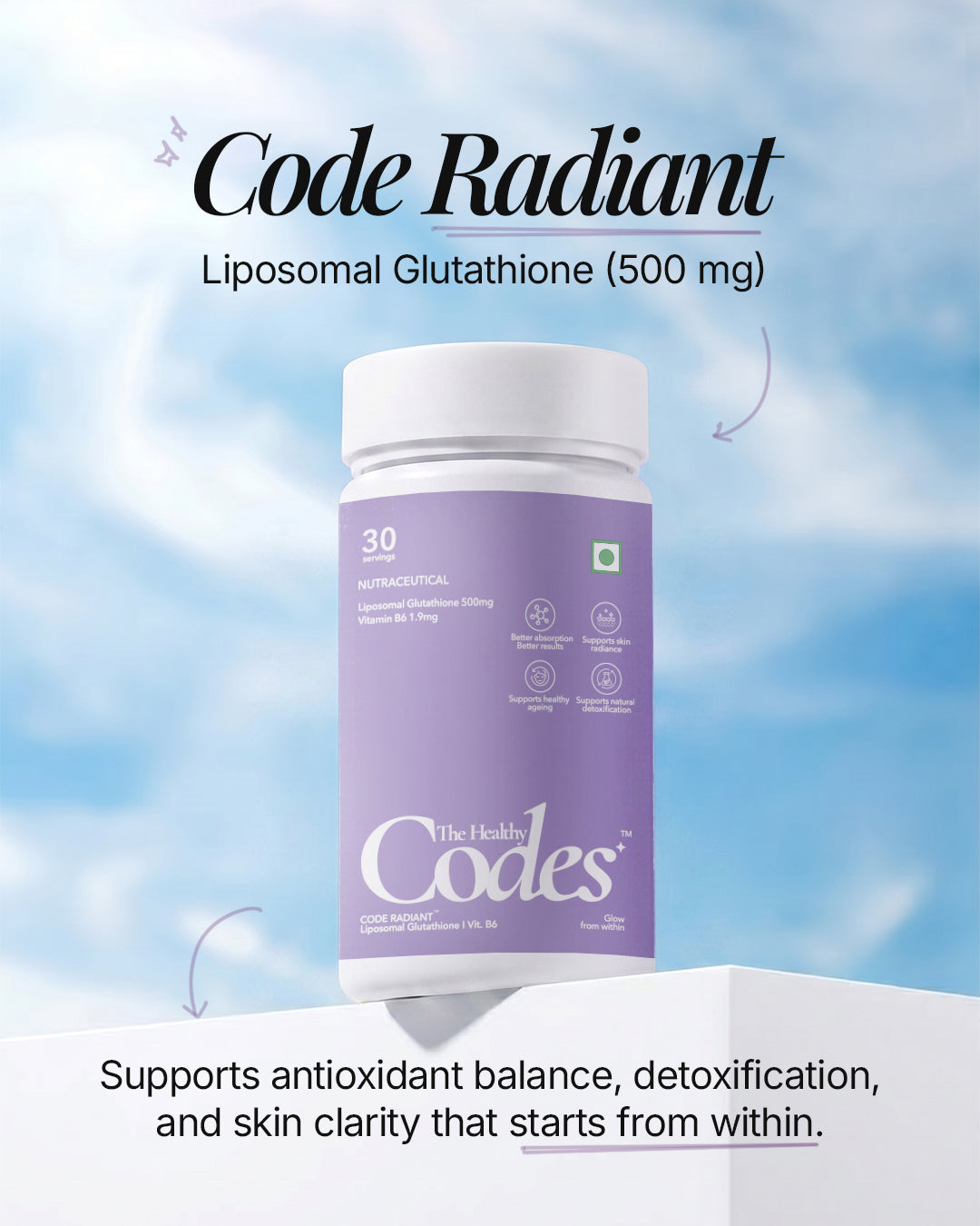 Buy Best Glutathione Supplement India | Skin Whitening & Glowing Skin