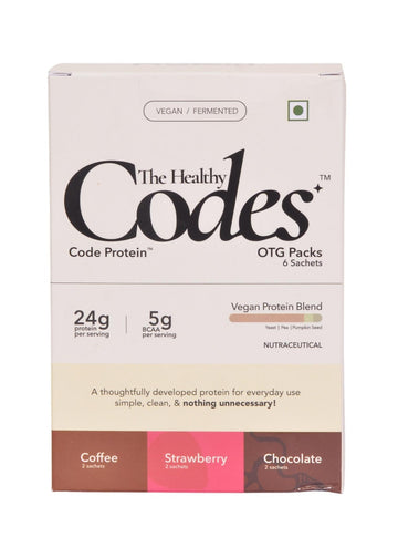 The Healthy Codes | Code Protein Vegan Protein OTG Pack - 6 Sachets