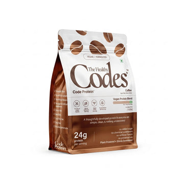 The Healthy Codes | Code Protein Coffee | Vegan Fermented Protein Blend | Clean Daily Wellness Protein